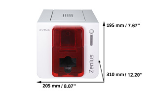zenius card printer dimensions